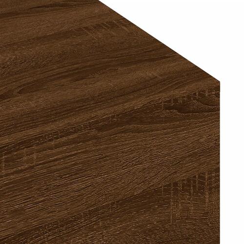 Sofabord 100x49,5x31 cm konstrueret træ brun egetræsfarve