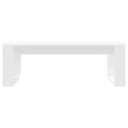 Sofabord 102x50x35 cm konstrueret træ hvid
