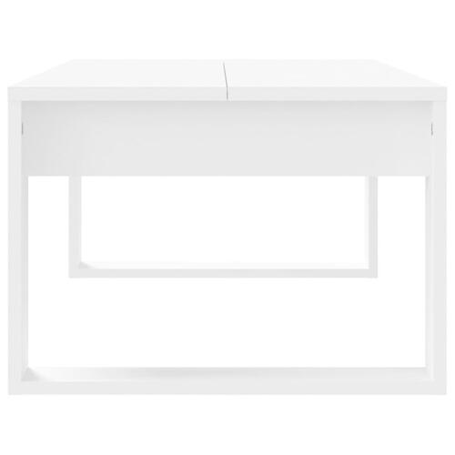 Sofabord 102x50x35 cm konstrueret træ hvid