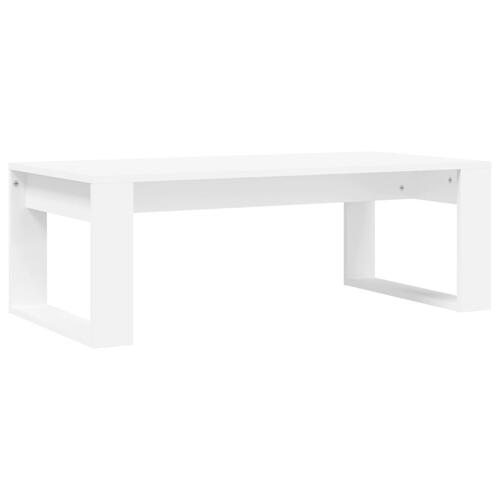 Sofabord 102x50x35 cm konstrueret træ hvid