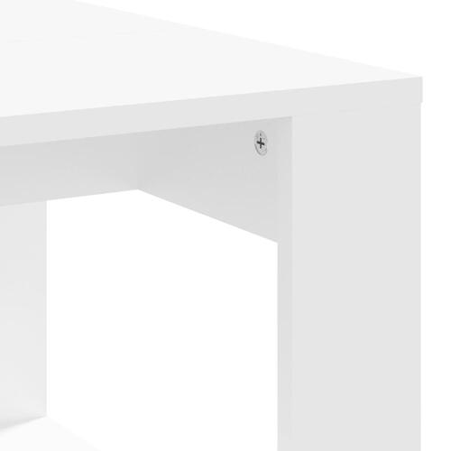Sofabord 102x50x35 cm konstrueret træ hvid