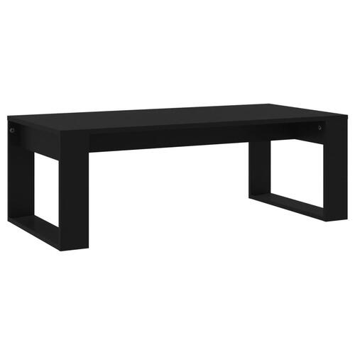 Sofabord 102x50x35 cm konstrueret træ sort