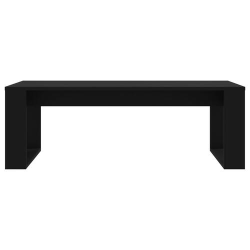 Sofabord 102x50x35 cm konstrueret træ sort