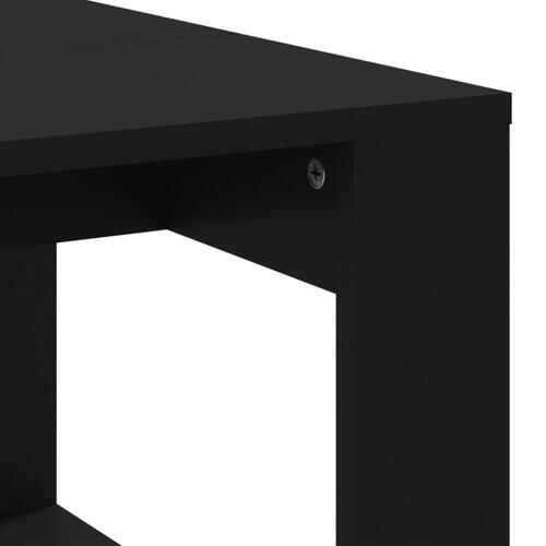 Sofabord 102x50x35 cm konstrueret træ sort
