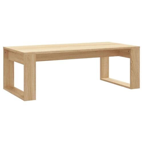 Sofabord 102x50x35 cm konstrueret træ sonoma-eg