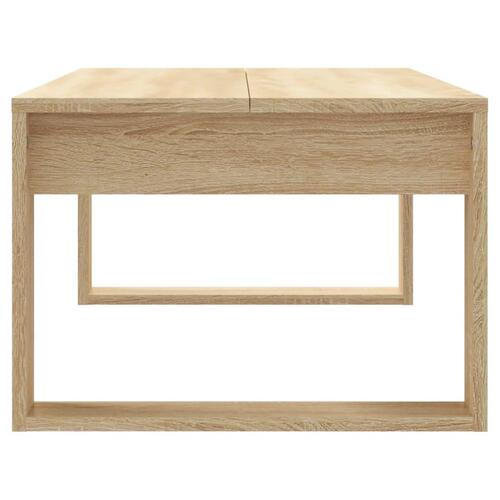 Sofabord 102x50x35 cm konstrueret træ sonoma-eg