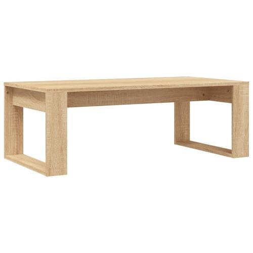 Sofabord 102x50x35 cm konstrueret træ sonoma-eg