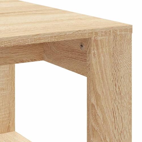 Sofabord 102x50x35 cm konstrueret træ sonoma-eg