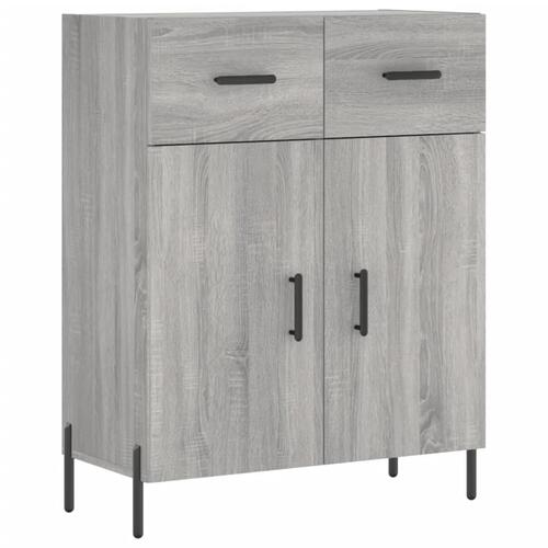 Skænk 69,5x34x90 cm konstrueret træ grå sonoma-eg