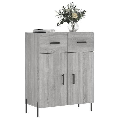 Skænk 69,5x34x90 cm konstrueret træ grå sonoma-eg