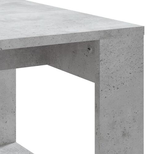 Sofabord 102x50x35 cm konstrueret træ betongrå