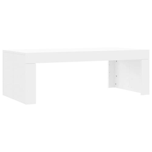Sofabord 102x50x36 cm konstrueret træ hvid