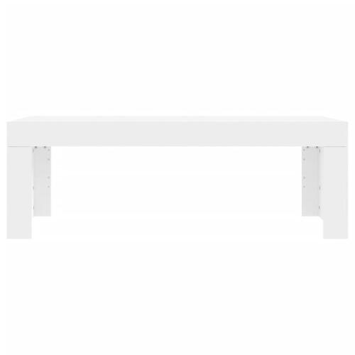 Sofabord 102x50x36 cm konstrueret træ hvid