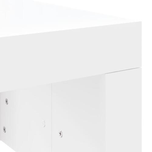 Sofabord 102x50x36 cm konstrueret træ hvid