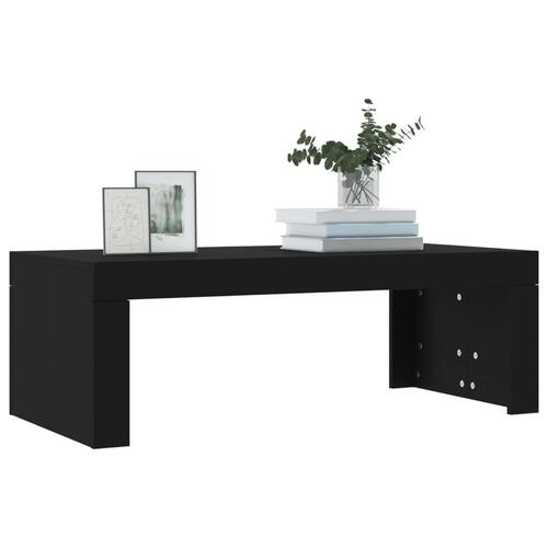 Sofabord 102x50x36 cm konstrueret træ sort