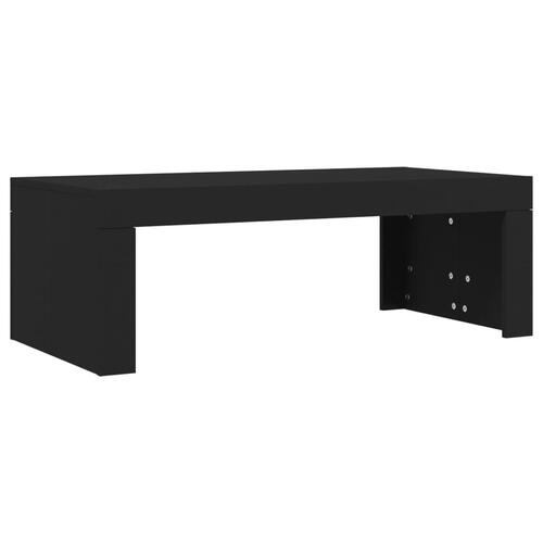 Sofabord 102x50x36 cm konstrueret træ sort