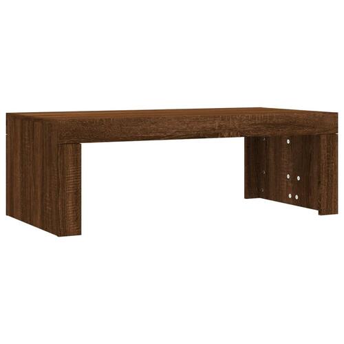 Sofabord 102x50x36 cm konstrueret træ brun egetræsfarve