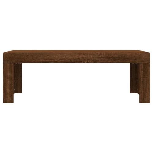 Sofabord 102x50x36 cm konstrueret træ brun egetræsfarve