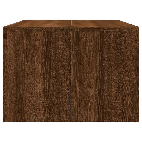 Sofabord 102x50x36 cm konstrueret træ brun egetræsfarve