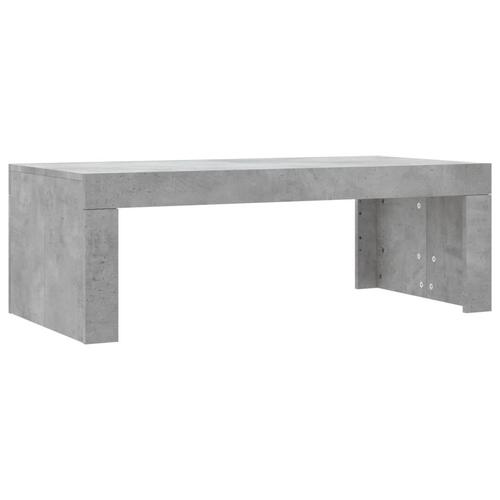 Sofabord 102x50x36 cm konstrueret træ betongrå
