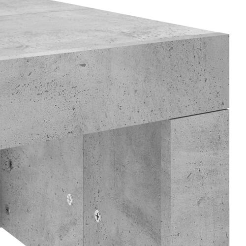 Sofabord 102x50x36 cm konstrueret træ betongrå