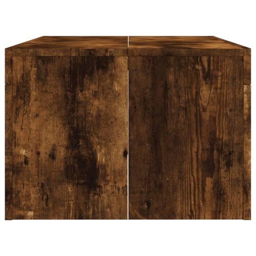 Sofabord 102x50x36 cm konstrueret træ røget egetræsfarve