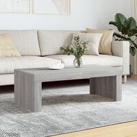 Sofabord 102x50x36 cm konstrueret træ grå sonoma-eg