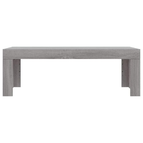 Sofabord 102x50x36 cm konstrueret træ grå sonoma-eg