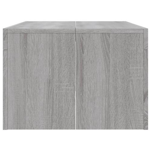 Sofabord 102x50x36 cm konstrueret træ grå sonoma-eg