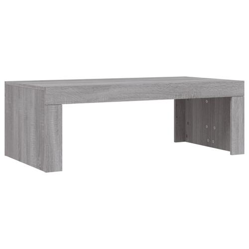Sofabord 102x50x36 cm konstrueret træ grå sonoma-eg