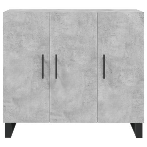 Skab 90x34x80 cm konstrueret træ betongrå