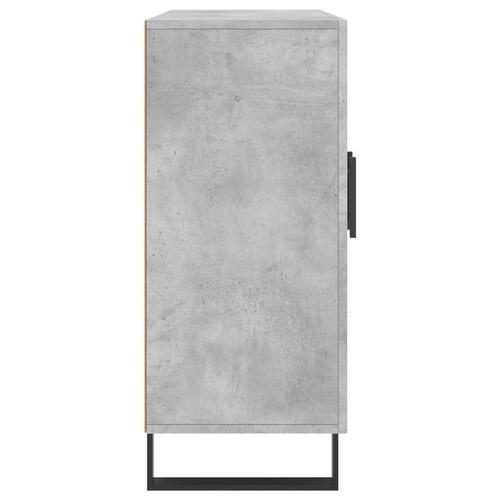 Skab 90x34x80 cm konstrueret træ betongrå