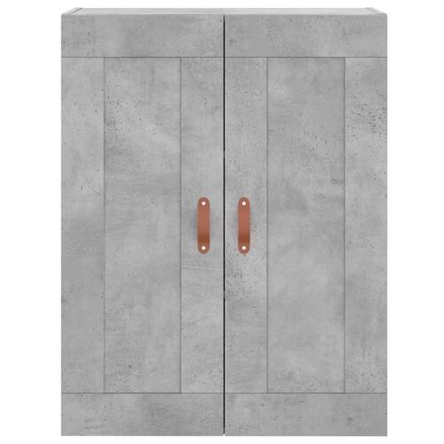 Vægskab 69,5x34x90 cm konstrueret træ betongrå