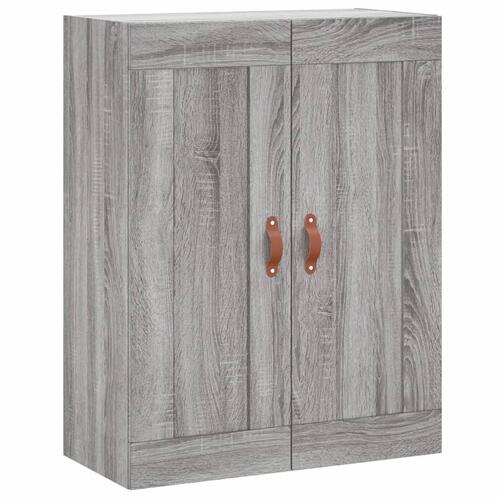 Vægskab 69,5x34x90 cm konstrueret træ grå sonoma-eg