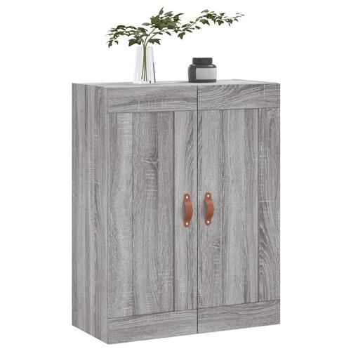 Vægskab 69,5x34x90 cm konstrueret træ grå sonoma-eg