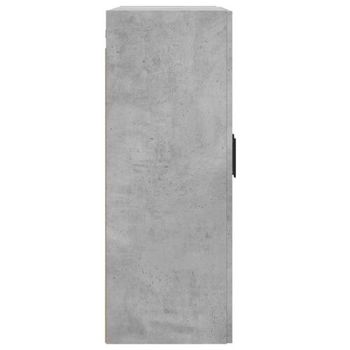 Vægskab 69,5x34x90 cm konstrueret træ betongrå