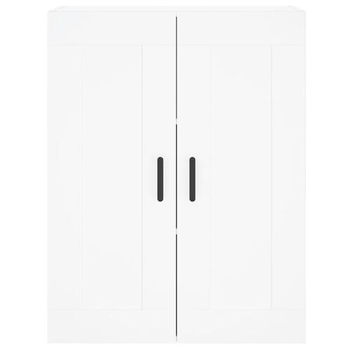 Vægskab 69,5x34x90 cm konstrueret træ hvid