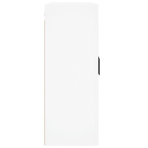 Vægskab 69,5x34x90 cm konstrueret træ hvid