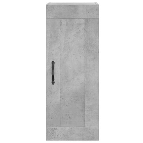 Vægskab 34,5x34x90 cm konstrueret træ betongrå