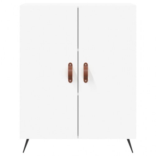 Højskab 69,5x34x180 cm konstrueret træ hvid