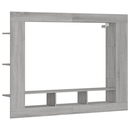 Væghængt tv-møbel 152×22×113 cm - grå sonoma-eg, konstrueret træ