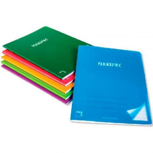 Pacsa Notesbog Flexipac A4, 48 ark - Multifarvet, 6 stk.