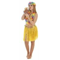 Kostume til voksne Hawaiiansk kvinde M/L (3 Dele)