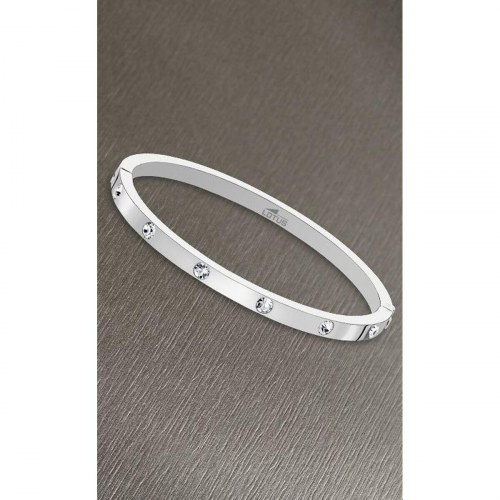Lotus LS1846-2/1 damearmbånd - sølvfarvet bangle med sten