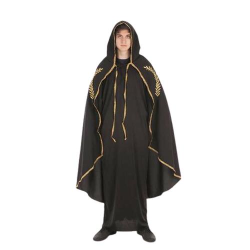 Kappe Kostume til voksne M/L Sort Gylden
