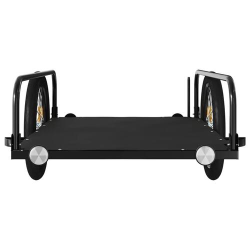 Cykelanhænger 135x70x37 cm jern sort