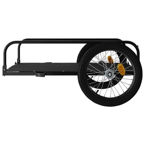 Cykelanhænger 135x70x37 cm jern sort