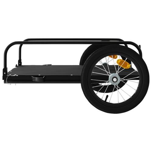 Cykelanhænger 126x63x34 cm jern sort