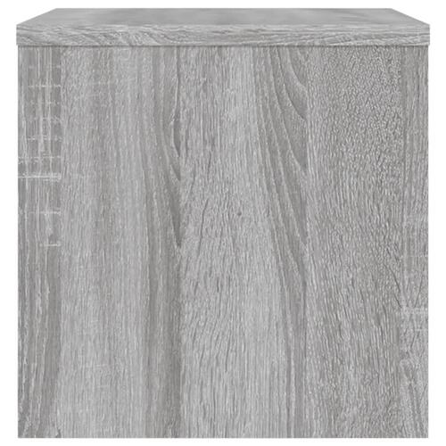 Sengebord 40x30x30 cm konstrueret træ grå sonoma-eg