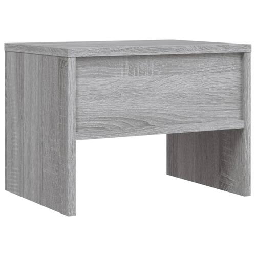 Sengeborde 2 stk. 40x30x30 cm konstrueret træ grå sonoma-eg